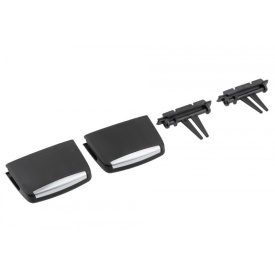 Set 2 Butoane grila ventilatie fata, reglaj butoane culisante compatibile BMW X5 E70 2006-2013, X6 E71 2007-2014