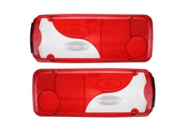 Set 2 dispersoare, geam lampa stop spate, stanga si dreapta compatibil cu Vw Volkswagen Crafter Mercedes Sprinter Man TGA TGL TGM TGS Scania, Produs Deteriorat