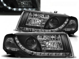 Set 2 faruri compatibile cu Skoda OCTAVIA I 2000-2010 DAYLIGHT Negru - Img 2