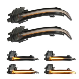 Set 2 Lampi LED Semnalizare Dinamice compatibil cu Audi A3 8P 2010-2012, A4 B8 FL 2012-2015, A5 2011-2015, fumurii - Img 2