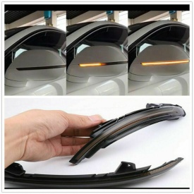 Set 2 Lampi LED Semnalizare Dinamice compatibil cu Audi A6 C7 2011-2018, Fumurii - Img 3