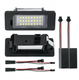 Set 2 lampi numar LED compatibil Audi A1, A3 8V, A4 B8, A5, A7, Q3, Q5, Q7, TT, A6
