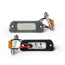 Set 2 lampi numar LED compatibil MERCEDES clasa M ML W164 2005-2011, GL X164 2006-2012, Doar diesel