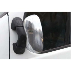 Set 2 ornamente cromate pentru oglinzi compatibil Renault Trafic 2001-2014, plastic cromat ATENTIE PRODUS RESIGILAT, DETALII IN POZE! - Img 3