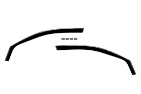Set 2 paravanturi auto Honda Civic 2016-2021 Hatchback, fata, fumuriu transparent