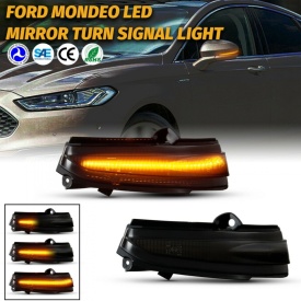 Set 2 Semnalizari Dinamice Full LED pentru Oglinda compatibil cu Ford Mondeo V MK5 2014-2018, Fumurii - Img 8