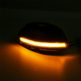 Set 2 Semnalizari Dinamice Full LED pentru Oglinda compatibil cu VW Passat B7 2010-2014 geam fumuriu - Img 3