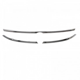 Set 3 ornamente inox faruri si parte superioara grila VW Tiguan II 2016->