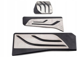 Set 3 ornamente pedale sport compatibil BMW seria 5 F07/F10/F11 2009-, X3 F25 2010-2017, X4 F26 2013-2018, cutie automata - Img 3