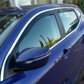 Set 4 paravanturi auto Ford Focus C-Max / C-Max 2003-2010 fata-spate, fumuriu transparent - Img 2