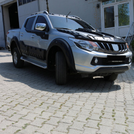 Set 4 protectii aripa overfender compatibil cu Mitsubishi L200 2015-2020 - Img 7