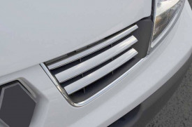 Set 6 ornamente inox pentru grila fata RENAULT TRAFIC 2010-2014 - Img 3