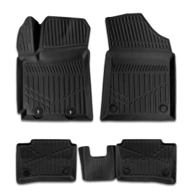 Set covorase auto cauciuc Hyundai i10 2020->, forma tavita 3D