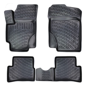 Set covorase auto cauciuc KIA Rio II 2005-2011 forma tavita - Img 1