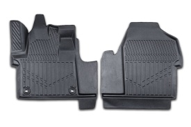 Set covorase auto cauciuc Peugeot Expert 2017->, forma tavita 3D