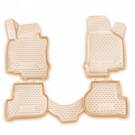 Set covorase auto tip tavita Skoda Octavia II 2004-2011, culoare bej
