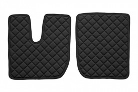 Set covorase camion, piele ecologica compatibil cu compatibile cu IVECO STRALIS 2012->, HI-WAY AUTOMAT Negru - Img 5