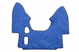 Set covorase camion, piele ecologica compatibil cu DAF XF 95 1997-2005 Albastru, MANUALA - Img 4