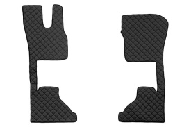 Set covorase camion, piele ecologica compatibil cu DAF XF/XG 2021-> Negru AUTOMAT scaun pasager - Img 3