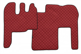 Set covorase camion, piele ecologica compatibil cu RENAULT MAGNUM 2002-2010 Rosu - Img 4