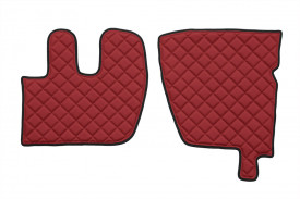 Set covorase camion, piele ecologica compatibil cu RENAULT PREMIUM 2005-> Rosu - Img 2