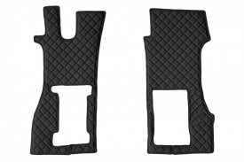 Set covorase camion, piele ecologica compatibil cu SCANIA R 2016-> Negru, AUTOMAT, scaun pasager pneumatic - Img 2