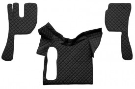 Set covorase camion, piele ecologica compatibil cu VOLVO FH12 FH 16 2002-2012 Negru, MANUALA vers. 2