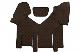 Set covorase camion, piele ecologica compatibile cu IVECO STRALIS XP 2013-> Maro , cu frigider - Img 7