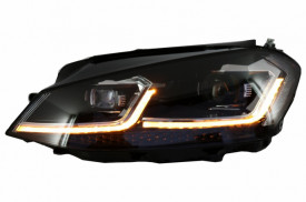 Set faruri LED compatibil cu VW Golf 7 VII 2012-2017 R-Line Look cu Semnal Dinamic - Img 8