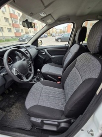Set huse auto pentru scaune compatibile Dacia Duster I 2014-2017, material textil negru cu gri, Lichidare stoc! - Img 2