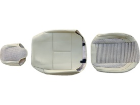 Set huse scaune auto compatibil cu VW Passat B6 2005-2010 piele ecologica bej cu material textil bej, fata-spate - Img 3