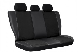 Set huse scaune auto, dedicate VW Passat B7 2010-2015, piele ecologica cu alcantara, negru - Img 2