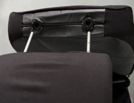 Set huse scaune auto, universale, fata-spate, piele ecologica, negru Y33511 - Img 4