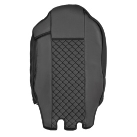 Set huse scaune camion compatibile cu MAN TGX 2007-2021, piele ecologica neagra - Img 3
