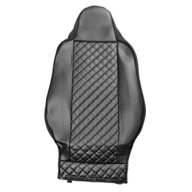 Set huse scaune camion compatibile cu MAN TGX II 2021->, piele ecologica negru - Img 3