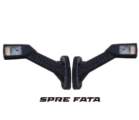 Set lampa LED laterala gabarit pentru camion, remorca, rulota, 12-24V, alb galben rosu, 2 buc - Img 7