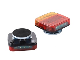 Set lampi auto cu led, Wireless, 5 functii, Pentru Remorca, prindere magnetica, Fara Fir, 12V-24V - Img 7