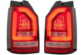 Stopuri Full LED Rosu Clar compatibile cu VW Transporter T6 2015-2020 Semnal Dinamic - Img 1