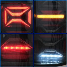 Stopuri LED compatibil cu VW Amarok 2010-2020 Semnal Secvential Dinamic Fumuriu - Img 6