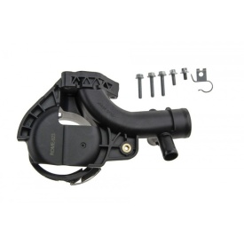 Teava de legatura conducte racire, cot flansa lichid racire, suport filtru combustibil compatibil Mercedes C W204 2008-2014, W205 2013-2015, Clasa E W212 2009-2016, Sprinter 906 2006-2018, non facelift  - Img 4