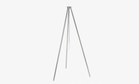 Trepied telescopic din aluminiu, pentru gatit la ceaun la foc de tabara, inaltime maxima 116 cm, Easy Camp Campfire Aluminum Tripod