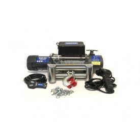 Troliu electric 12V, 6HP, pentru vehicul off-road, greutate remorcata 5443 kg, transmisie 3 trepte, lungime cablu 25m