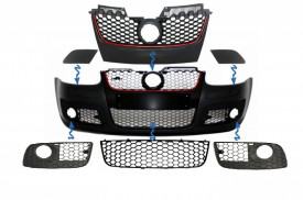 Accesorii Grile compatibil cu Bara fata GTI Look VW Golf 5 2003-2007 - Img 8