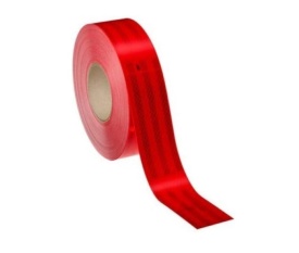Banda auto reflectorizanta tip fagure, culoare rosie, latime 5cm x 1m, omologata UE
