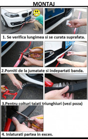 Banda prelungire bara din cauciuc, CARBON - Img 2