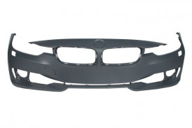 Bara auto fata compatibil cu BMW F30 2011-2015 cu gauri pentru lampa de ceata, cu gauri pentru spalator de faruri