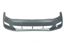 Bara auto fata compatibil cu VW GOLF 7 2012-> cu gauri pentru lampa de ceata, cu gauri pentru spalator de faruri, numar de gauri pentru senzorii de parcare: 4