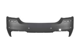 Bara Spate compatibil cu BMW Seria 5 F10 2011-2017 M-Technik Design, evacuare dubla, difuzor negru, cu gauri pentru senzorii de parcare - Img 2