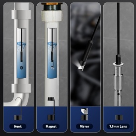 Camera endoscopica wireless HD WIFI pentru telefon compatibila cu iOS si Android 720p, cablu de 5 m - Img 8