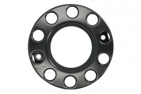 Capac roata fata, material: otel, negru, numarul de gauri: 10, gol